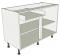 Sink Kitchen Base Units - Double - Working Drawer - shown 'as supplied' without doors/drawer fronts