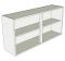 Low (575mm high) Double Kitchen Wall Unit - shown 'as supplied' without doors/drawer fronts