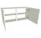 Low (575mm high) Double Kitchen Wall Unit - shown with doors/drawer fronts