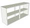 Peninsula Kitchen Wall Unit Low Double - shown 'as supplied' without doors/drawer fronts