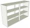 Peninsula Kitchen Wall Unit Medium Double - shown 'as supplied' without doors/drawer fronts