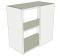 Peninsula Variable Corner Kitchen Wall Unit Low - shown 'as supplied' without doors/drawer fronts