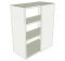 Peninsula Variable Corner Kitchen Wall Unit Tall - shown 'as supplied' without doors/drawer fronts