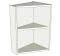 Angled Kitchen Wall Unit - Low (575mm high) - shown 'as supplied' without doors/drawer fronts