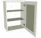 Glazed Single Kitchen Wall Unit - Medium (720 high) - shown with doors/drawer fronts
