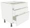 Low Level 3 Drawer Base Unit - shown with doors/drawer fronts