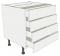 Low Level 4 Drawer Base Unit - shown with doors/drawer fronts