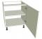 Low Level Kitchen Base Unit - Single - shown with doors/drawer fronts