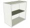 Glazed Single Kitchen Wall Unit - Low (575mm high) - shown 'as supplied' without doors/drawer fronts