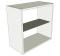 Peninsula Glazed Single Kitchen Wall Units - Low  - shown 'as supplied' without doors/drawer fronts