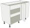 Variable Corner Kitchen Base Unit Highline - shown 'as supplied' without doors/drawer fronts