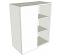 Variable Corner Kitchen Wall Unit - Tall - shown 'as supplied' without doors/drawer fronts
