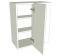 Variable Corner Kitchen Wall Unit - Tall - shown with doors/drawer fronts