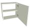 Low (575mm high) Single Kitchen Wall Unit - shown with doors/drawer fronts