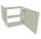 Peninsula Kitchen Wall Unit Low Single - shown with doors/drawer fronts