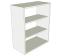 Peninsula Kitchen Wall Unit Tall Single - shown 'as supplied' without doors/drawer fronts