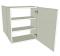 Peninsula Kitchen Wall Unit Medium Single - shown with doors/drawer fronts
