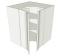 Corner Kitchen Wall Unit Concave Medium - shown with doors/drawer fronts