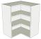 Corner Kitchen Wall Unit 'L' Shape Medium - shown 'as supplied' without doors/drawer fronts