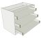 Standard Height 3 Drawer Bedroom Units - shown 'as supplied' without doors/drawer fronts