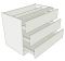 Standard Height 3 Drawer Bedroom Units - shown with doors/drawer fronts