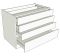 Standard Height 4 Drawer Bedroom Unit A - shown with doors/drawer fronts