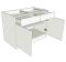 Standard Height Double Drawerline Bedroom Unit - shown with doors/drawer fronts