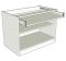 Standard Height Double Drawerline Unit - Wide Drawer - shown 'as supplied' without doors/drawer fronts