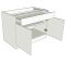 Standard Height Double Drawerline Unit - Wide Drawer - shown with doors/drawer fronts