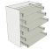 Bedroom Tallboy Units 1180mm High - shown 'as supplied' without doors/drawer fronts