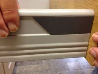 Cover cap fitted to Blum drawer box