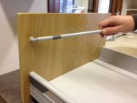 Clipping rod to drawer back