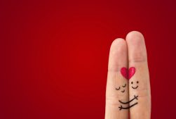 Valentine's Day heart fingers image