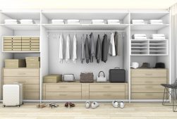 Open-fronted wardrobe unit
