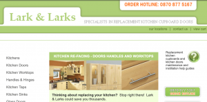 lark and Larks website in February 2017