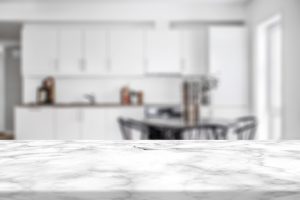 Marble kitchen countertop